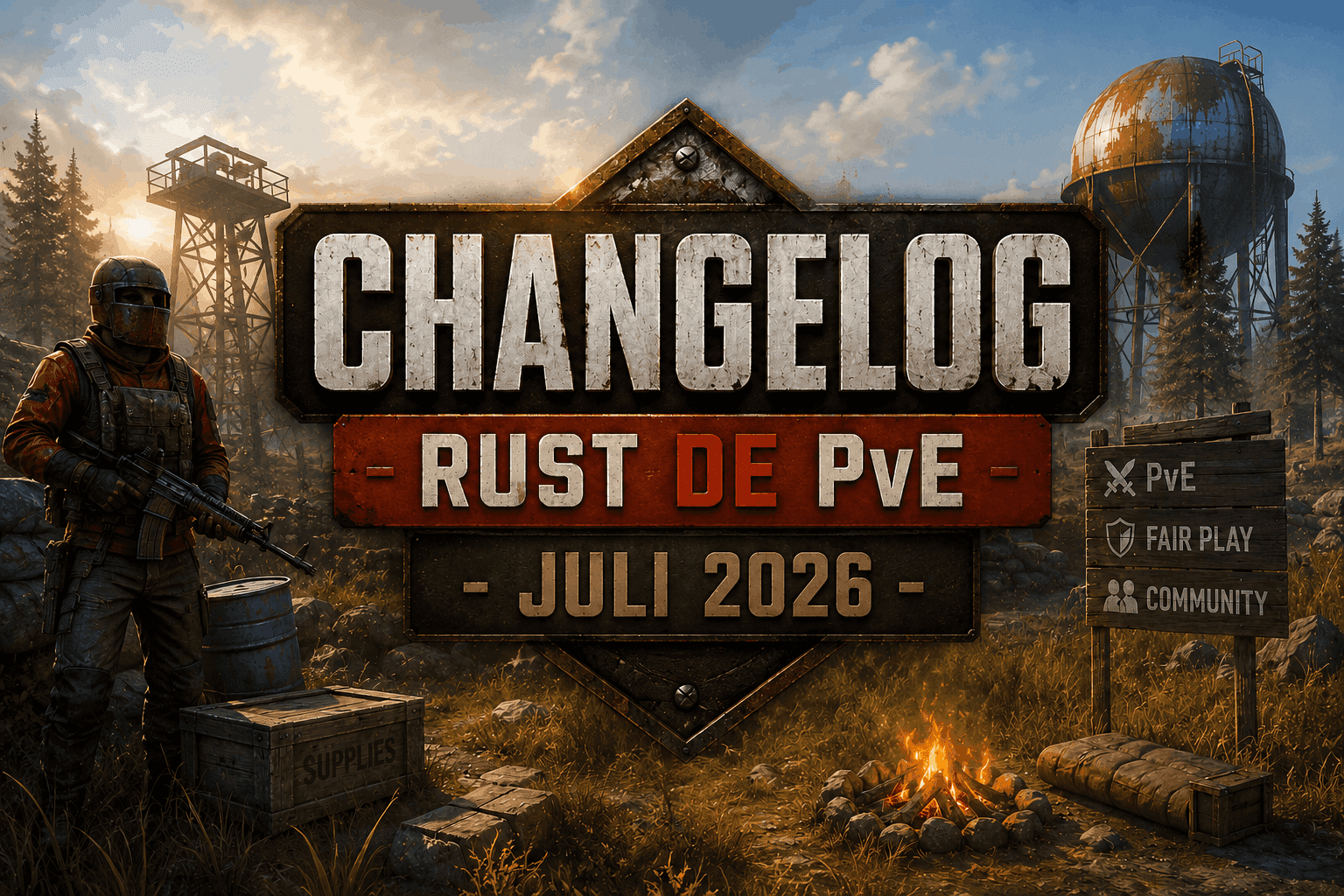 Changelog Rust DE PvE - Juli 2026